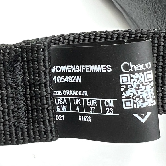 6W 6 W WIDE WIDTH Chaco Womens ZX/2 Classic Black Sport Summer Sandals Shoes NEW - Picture 13 of 13
